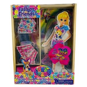 NEW Lisa Frank CASSIE magnetic doll dress play set Sealed Fashion Friend surfer